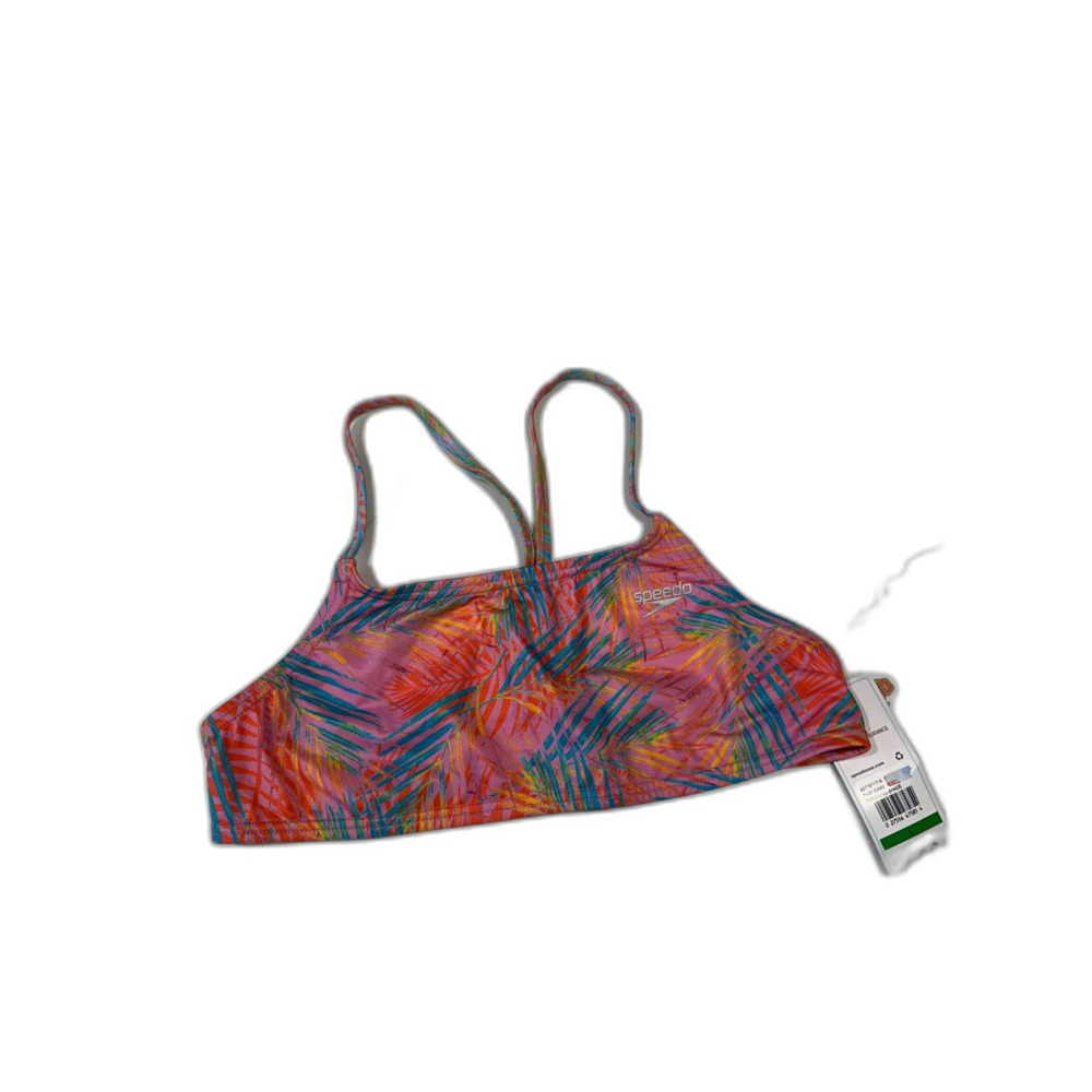 NWT Speedo Eco Endurance Throwing Shade Bikini Top Size Large